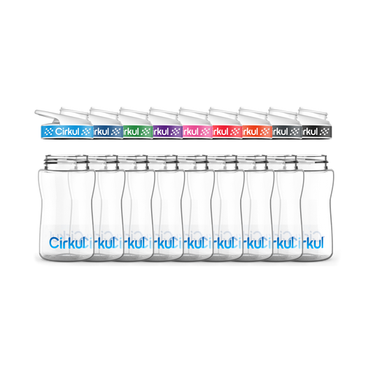 12oz. Plastic Bottle & Comfort Grip Lid