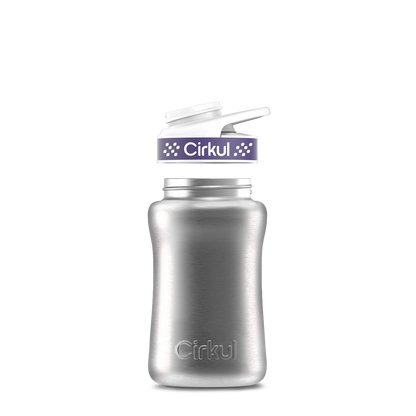 12oz. Stainless Steel Bottle & Comfort Grip Lid